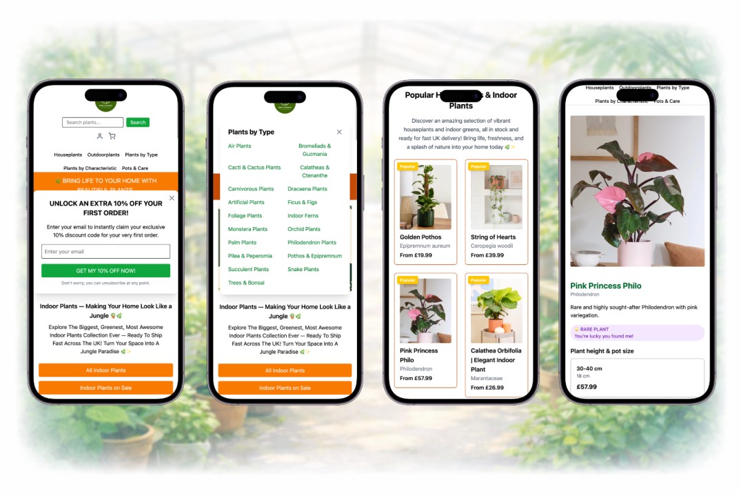 Plant Store Screenshot 1